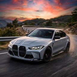 BMW M3 Competition thumbnail showing green performance sedan